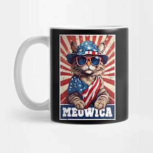 4th Of July Cat Mug